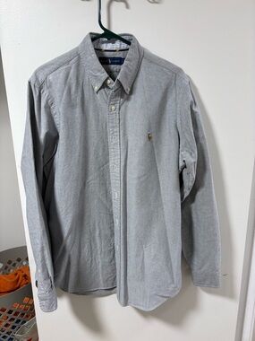 Ralph Lauren Men’s Gray Button-Down Oxford Shirt